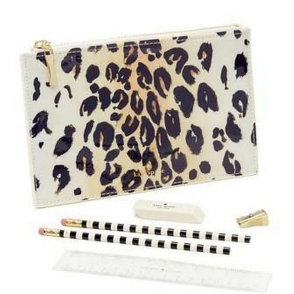 KATE SPADE New York 164752 LEOPARD Pencil Pouch - Picture 3 of 3